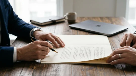 Analyse minutieuse de contrat SaaS avec identification des clauses contractuelles
