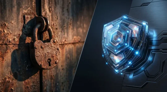 Représentation visuelle de la protection moderne des endpoints face aux cybermenaces