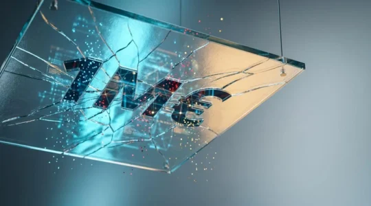 Concept symbolique illustrant l'écart entre couverture d'assurance et coût réel d'un sinistre cyber pour une entreprise