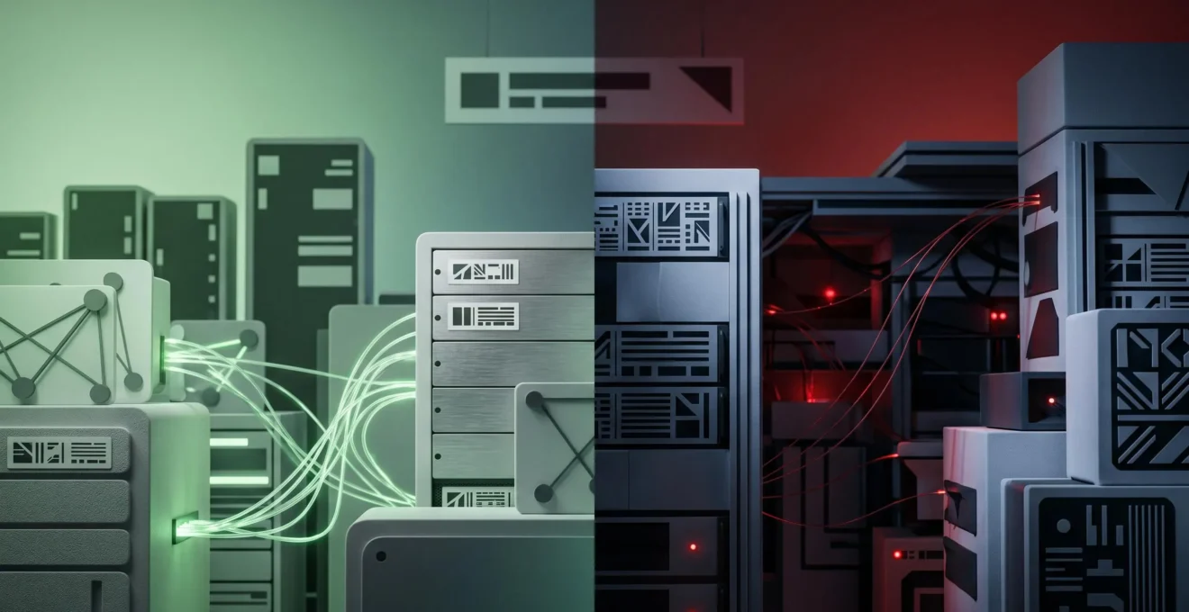Concept de fausse sécurité en cybersécurité illustré par des éléments visuels symbolisant la vigilance et l'analyse approfondie