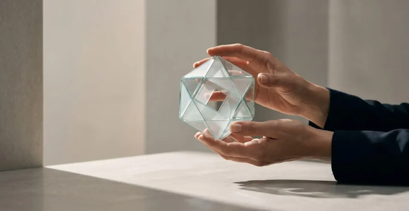 Composition minimaliste symbolisant la validation d'un modèle innovant sans revenus par un organisme de financement